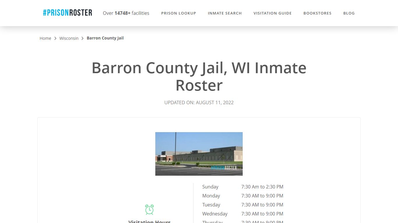 Barron County Jail, WI Inmate Roster - Prisonroster